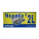 Broches para carpeta, largos Nepaco N°2 caja de 50 unidades