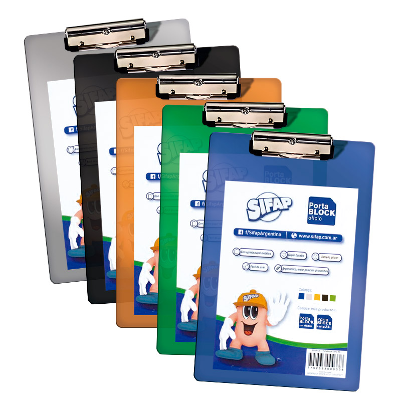 Porta block acrílico Sifap Oficio Color Surtido