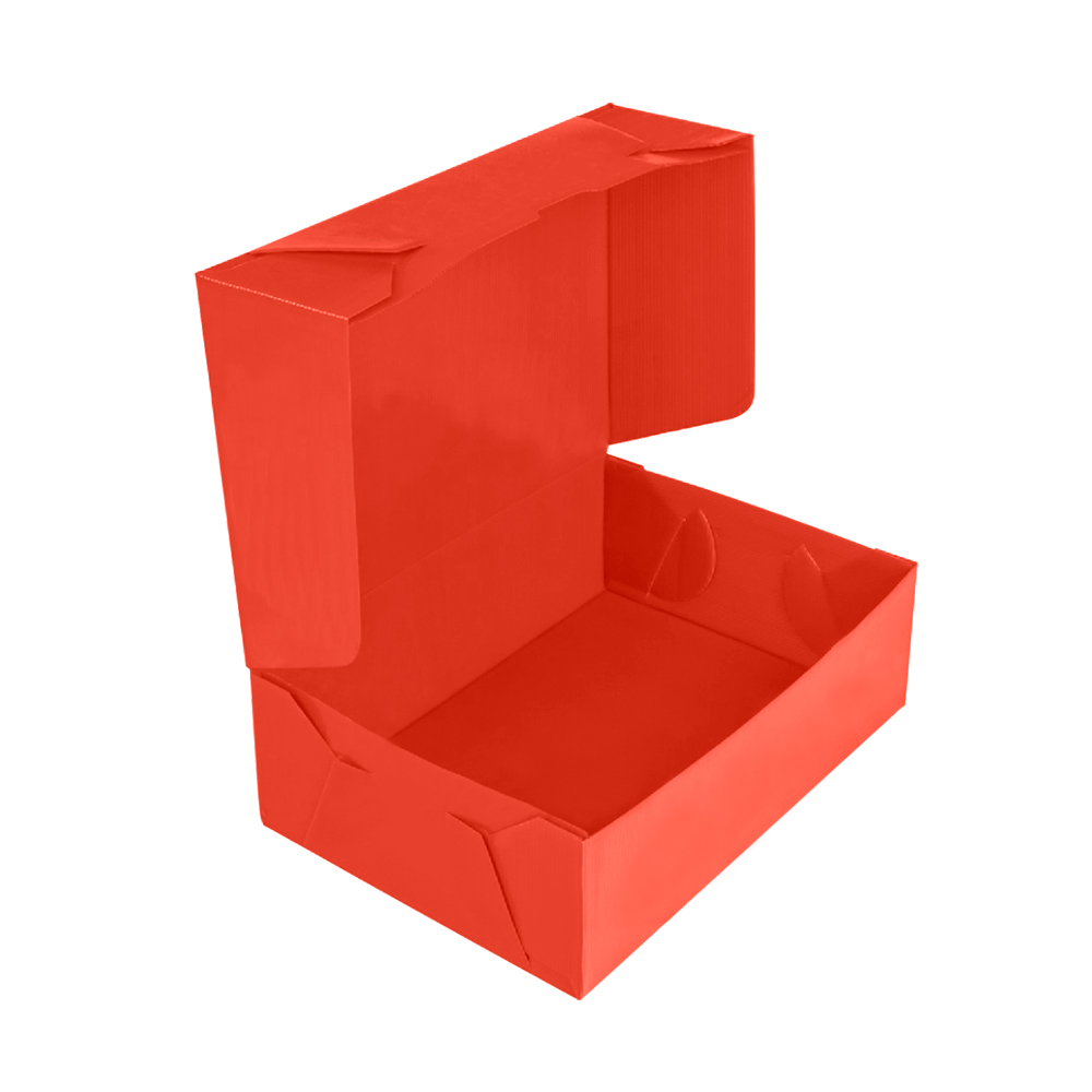 Caja Archivo plástica 12, roja Oficio, 36 x 25 x 12cm. 400g.