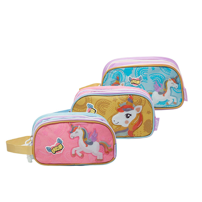 Cartuchera de 2 cierres con divisiones LSyD Unicorn 97.20601