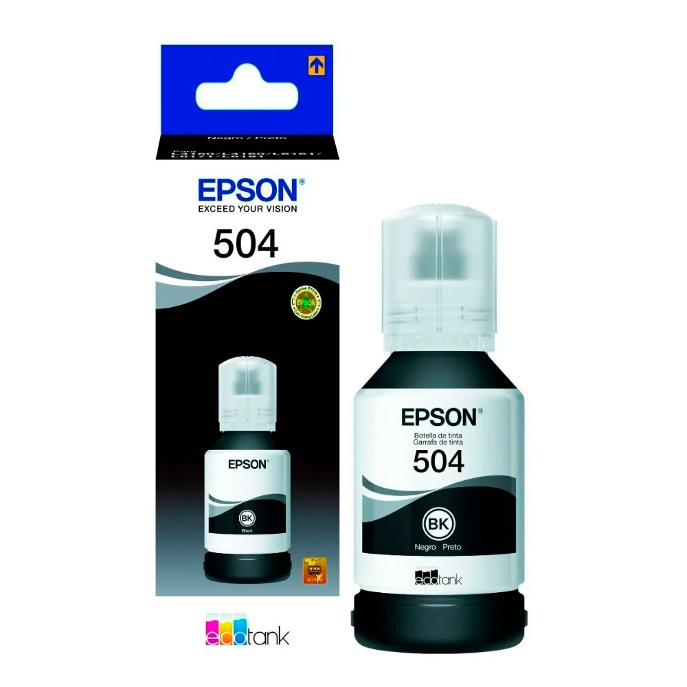 Botella de tinta Original Epson T504120 Negro