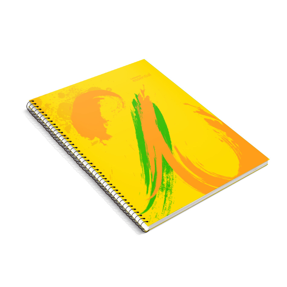 Cuaderno Essential espiralado polipropileno amarillo, 22x29cm. 84 hojas cuadriculadas