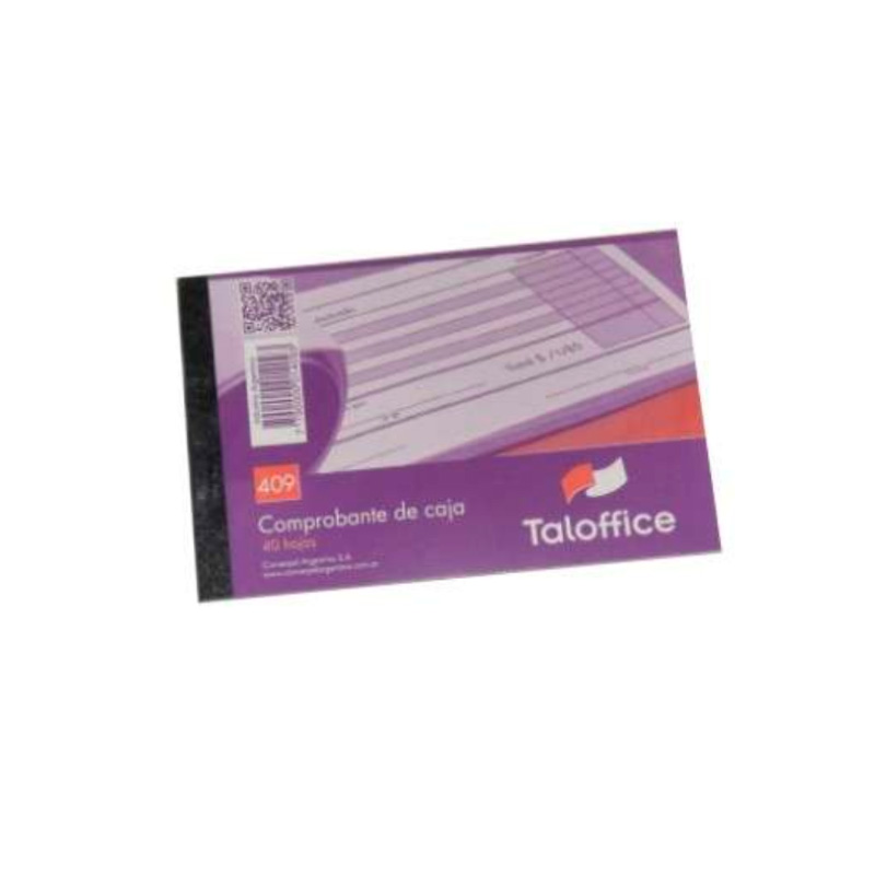 Talonario Comprobante de caja Taloffice 409