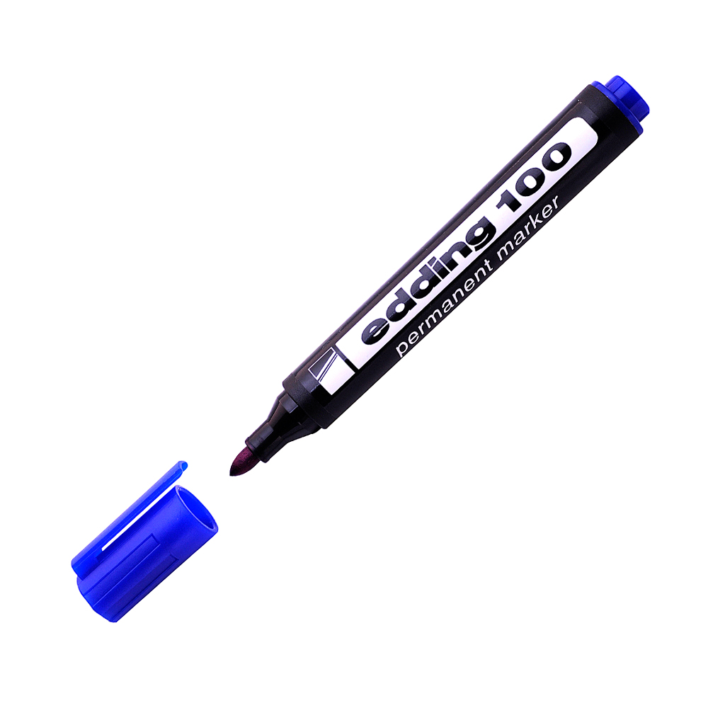Marcador Edding 100 azul