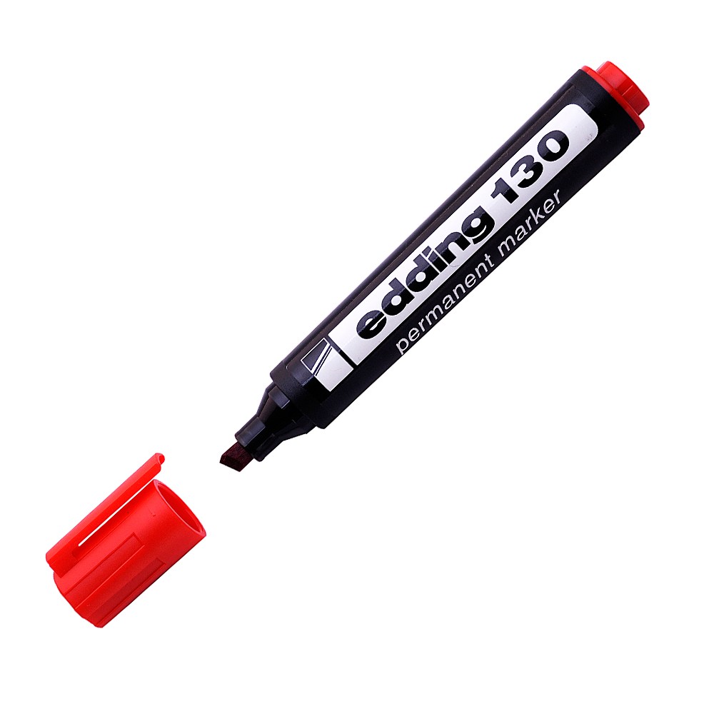 Marcador Edding 130 rojo