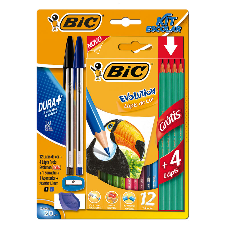 Kit Bic Escolar de 20 piezas