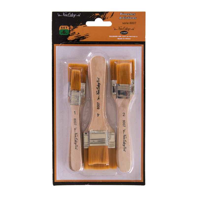 Set de 6 Pinceletas surtidas para artística