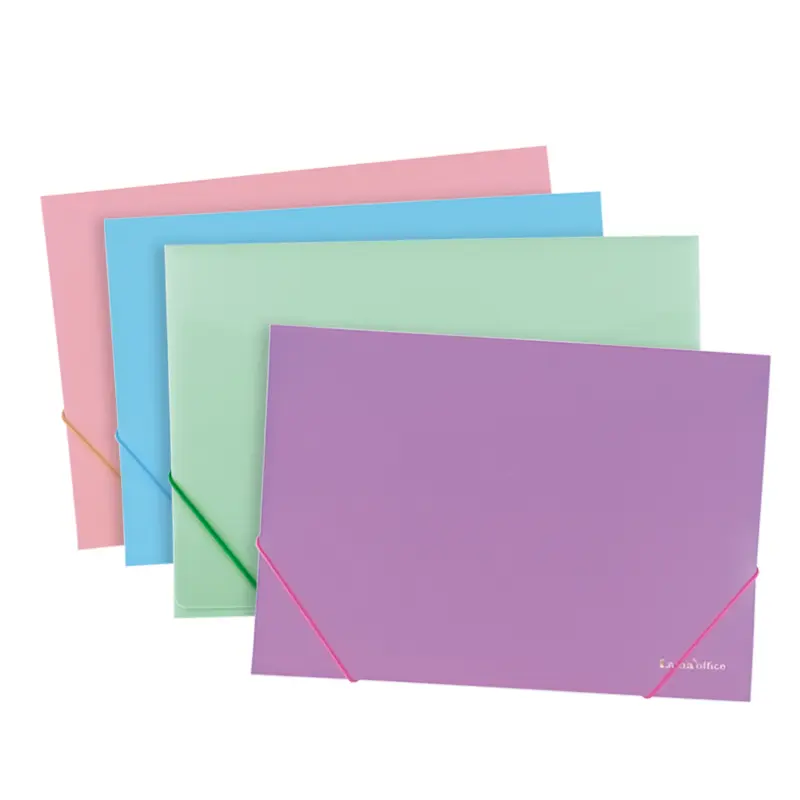 Carpeta 3 Solapas con elástico, de polipropileno, Oficio 