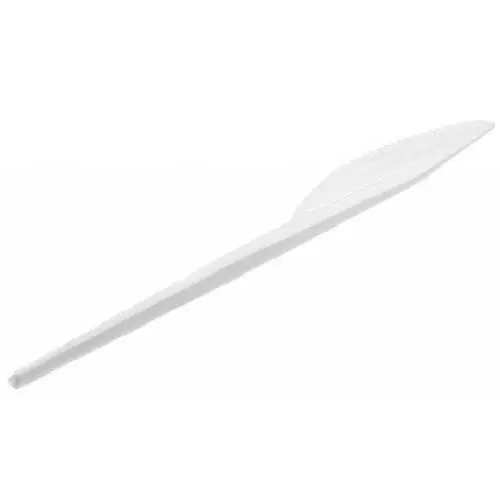Cuchillo plástico, blanco, 1000 unidades