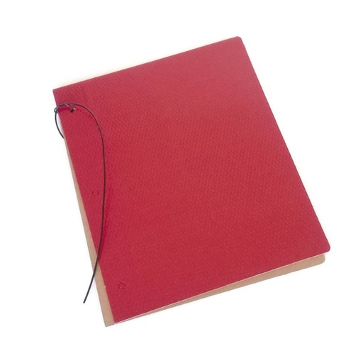 [CARFIBRAROJ3] Carpeta N°3 Fibra rojo brillante