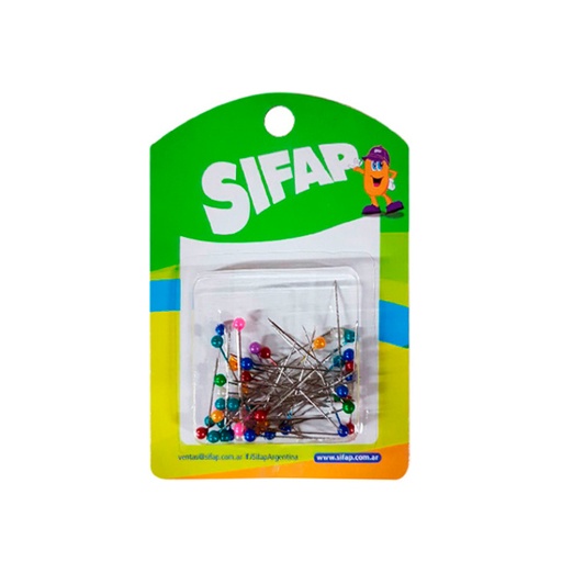 [SIFAPSALFSE] Alfileres Señalador Bolita Sifap, pack de 50unidades