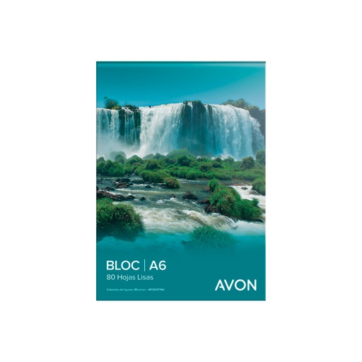 [AVONBKA680L] Block borrador Avon Esquelita, 80 hojas lisas blancas