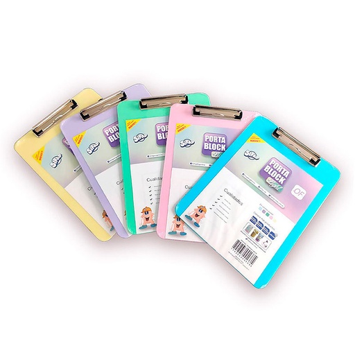 [SIFAPPBOFPAS] Porta block acrílico Sifap Oficio Color Pastel