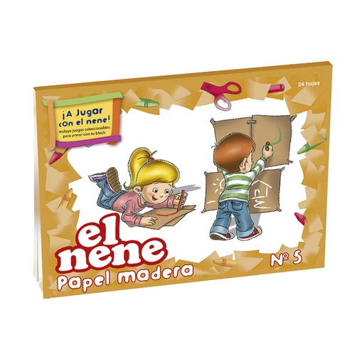 [ELNENEKRAFT] Block de dibujo El Nene Kraft N°5, 24 hojas