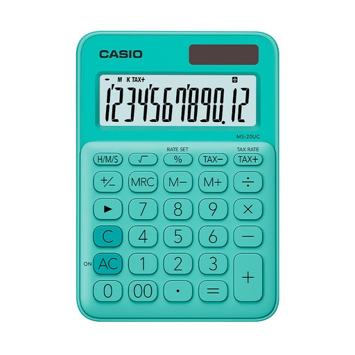 [CASIOMS20UCG] Calculadora de escritorio Casio MS-20UC-GN verde