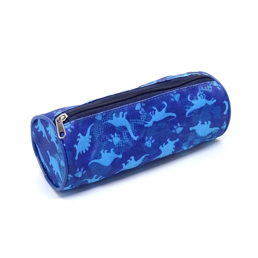 [CANOTUBREDDI] Cartuchera de tela cordura de 1 cierre Dinosaurio tipo tubo