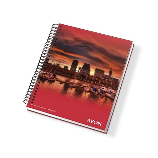 [AVON162184RA] Cuaderno Avon espiralado, 16x21cm. 84 hojas rayadas