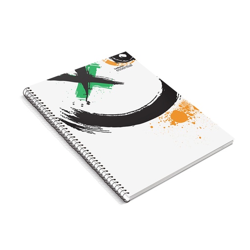 [ESSEN297CRIR] Cuaderno Essential espiralado polipropileno cristal, 22x29cm. 84 hojas rayadas