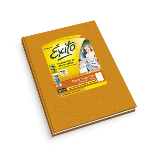 [EXITO1NAR48R] Cuaderno Éxito E1 Universo naranja, 16x21cm. 48 hojas rayadas