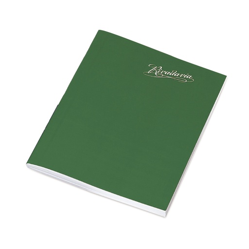 [RIVTFVERD48R] Cuaderno Rivadavia tapa flexible verde, 16x21cm. 48 hojas rayadas