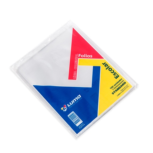 [LUMAFESLI100] Folios N°3 escolar Liviano Luma pack x 100