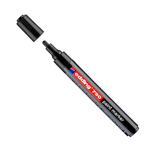 [EDDIN790NE10] Marcador Edding 790 negro, de 10 unidades