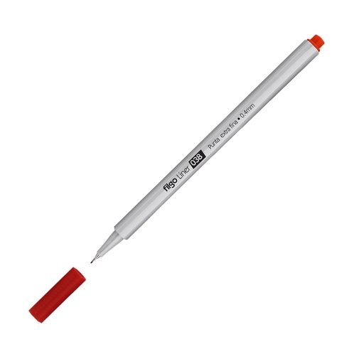 [FILGOMAR038R] Microfibra de punta ultra fina 0.4mm. Filgo Liner 038 rojo