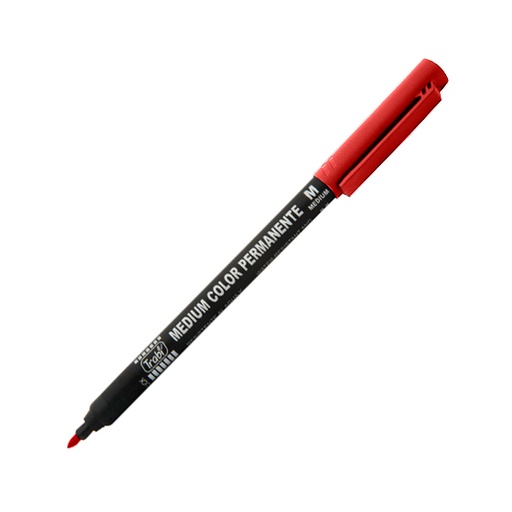 [TRABI25ROJO] Marcador permanente Trabi Punta mediana rojo 2,5mm
