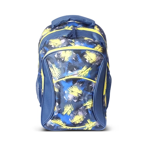 [MOCHRQSCHE19] Mochila escolar RQ School 17" abstractos azul y amarillo