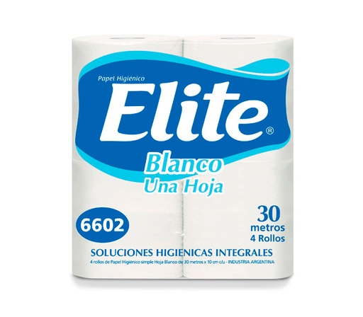 [ELITSOFT30X4] Papel Higiénico Elite Soft H/S 4 rollos x 30mts