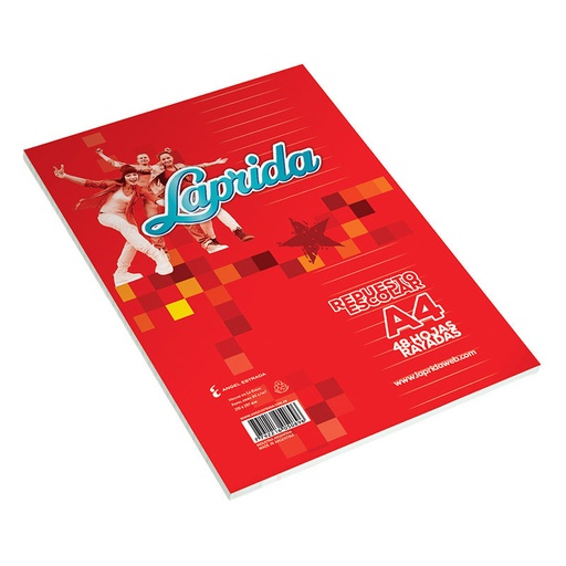 [LAPRIDAA448R] Repuesto Laprida A4, 48 hojas rayadas