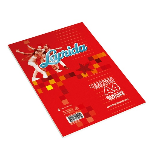 [LAPRIDAA496R] Repuesto Laprida A4, 96 hojas rayadas