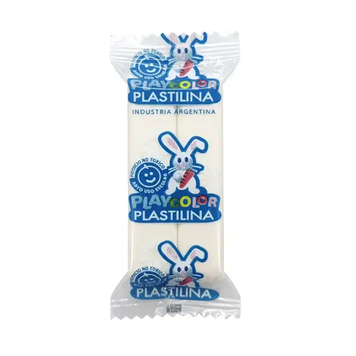 [PLAYPLA200BL] Plastilina Playcolor blanca, 200g.