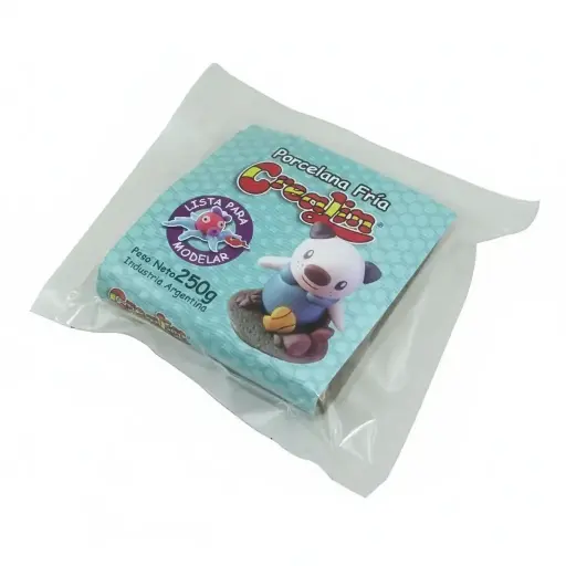 [PORCEFRIO250] Porcelana fría para modelar Crealin, 250g.
