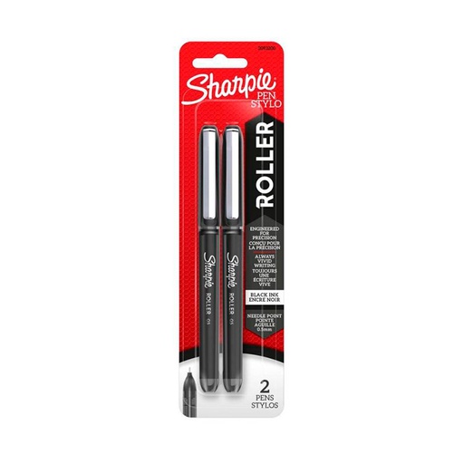[SHARPIROLLNG] Roller Sharpie 0.5mm. negra, blister de 2 unidades