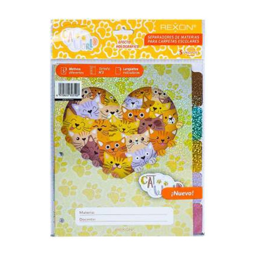 [SEPREX3CATW] Separador 5 posiciones Rexon Cat World N°3