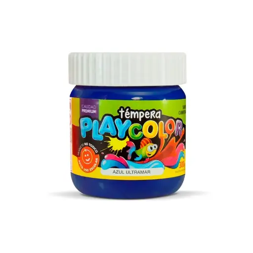[PLAYTE300AZU] Témpera Playcolor,  250cc. Azul ultramar