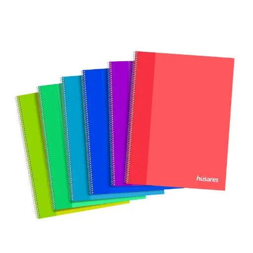 [HUSAR29784RY] Cuaderno Húsares espiralado, 22x29cm. 84 hojas rayadas