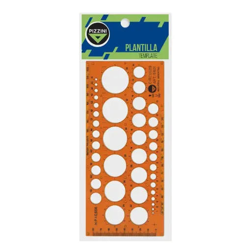 [PIZPLAN5801] Plantilla Círculos Pizzini 5801