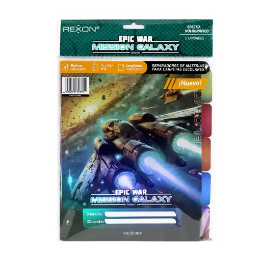 [SEPREX3MGALAX] Separador 5 posiciones Rexon Epic War Mission Galaxy N°3